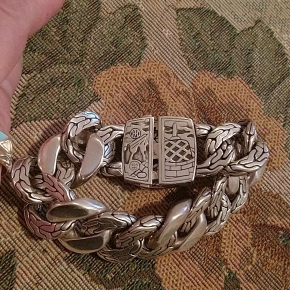 John Hardy Lava Fire Link Bracelet 7" - Picture 5 of 6